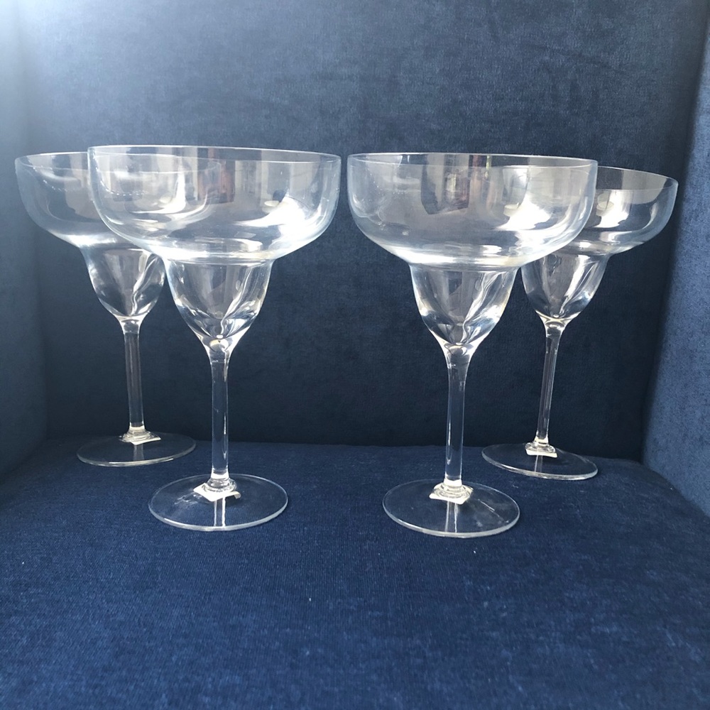 NWT Set of 4 Crate & Barrel Margarita Glasses